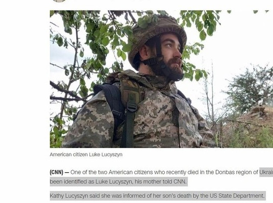 CNN: мать опознала своего сына среди убитых на Донбассе американцев
